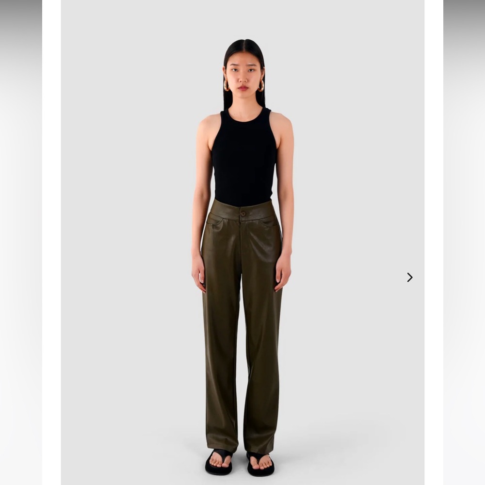 Sundarbay Vegan Leather Trousers size 6 / UK 10